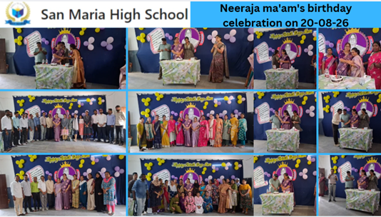 Neeraja ma'am's birthday celebration on 20-08-26
